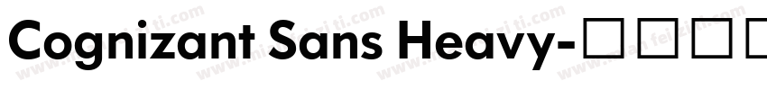 Cognizant Sans Heavy字体转换